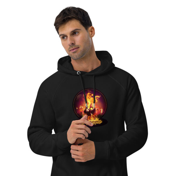 Unisex eco raglan hoodie - Poster Front - Image 3